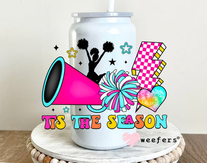 Tis the Season Cheerleading UV DTF 16oz Decal