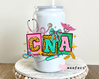 CNA Teal and Pink UV DTF 16oz Decal