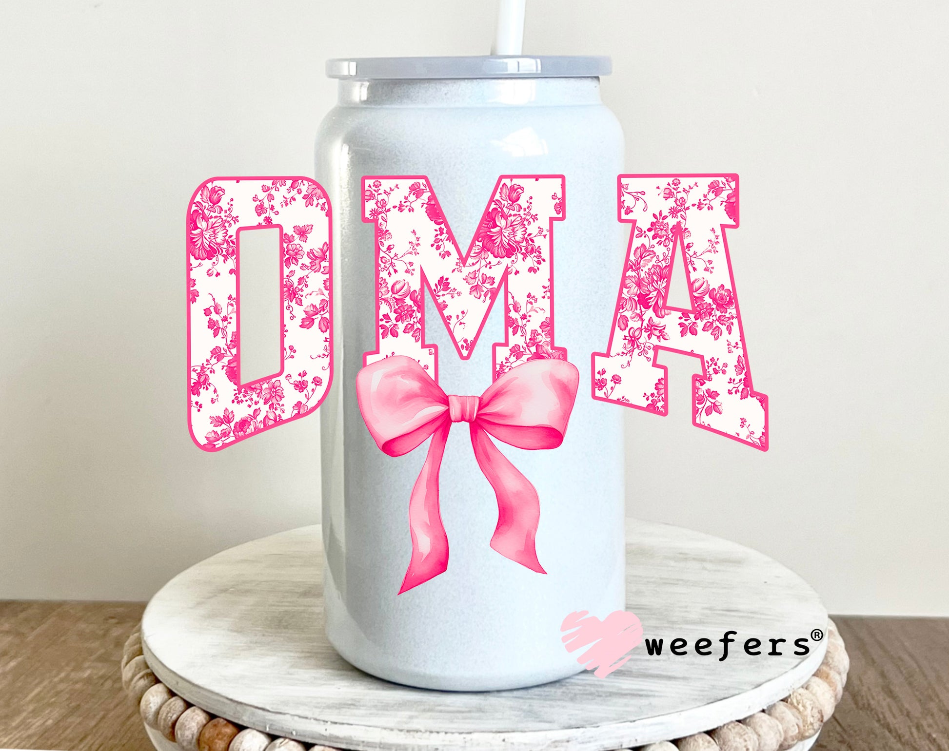 Oma Pink Coquette UV DTF 16oz Decal