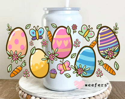 Easter Eggs and Butterflies Cow UV DTF Cup Wrap - Weefers