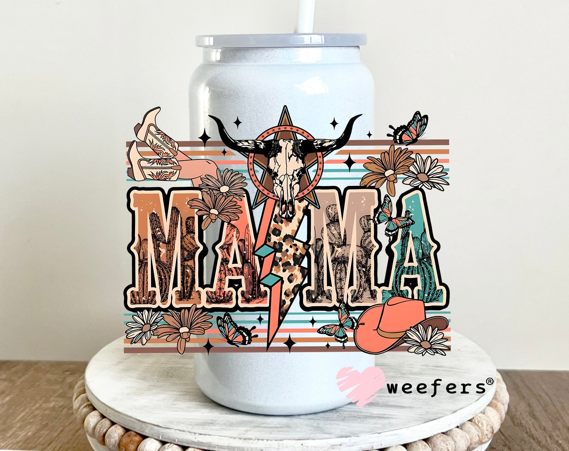 Aztec Mama UV DTF 16oz Decal