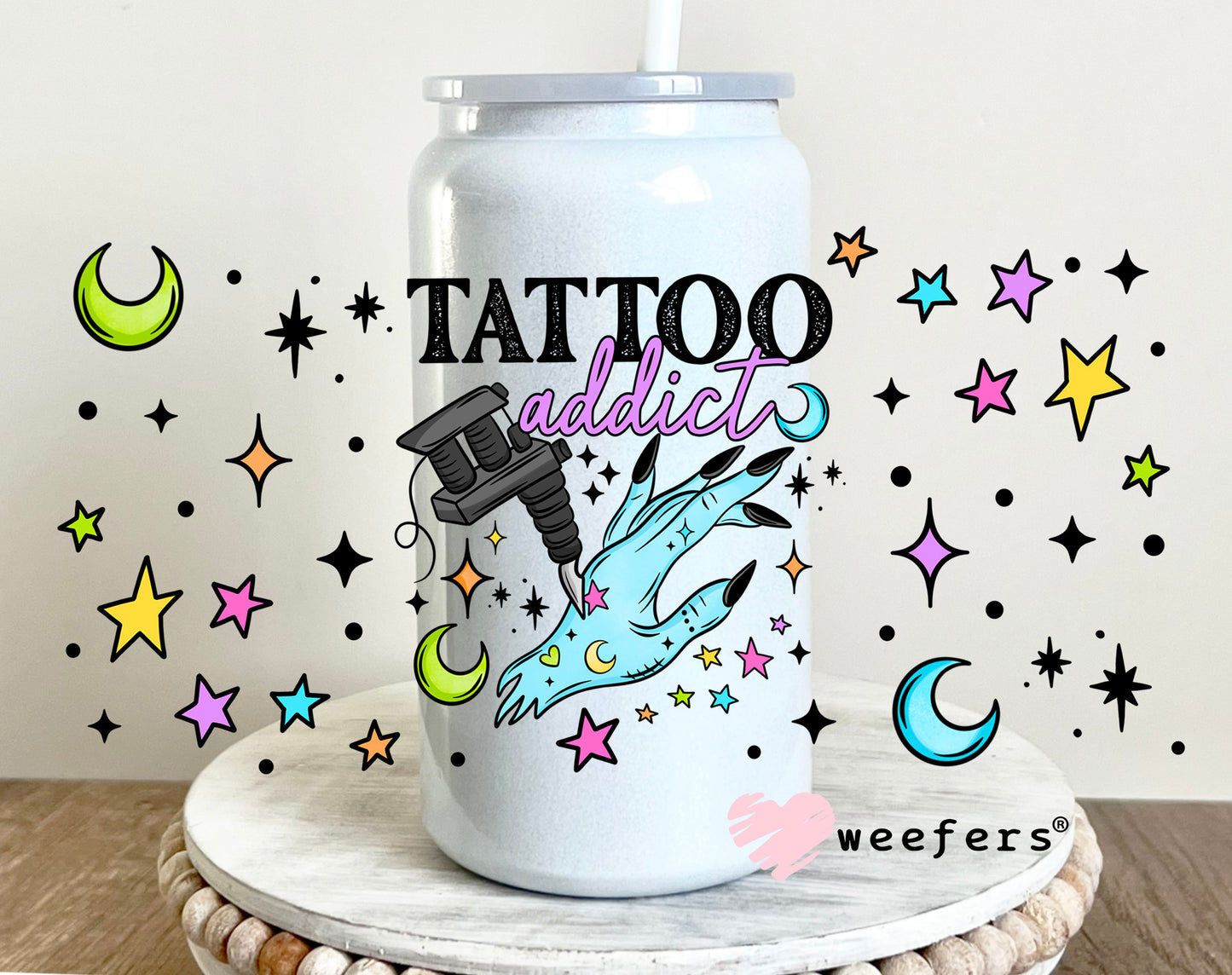 Tattoo Addict UV DTF Cup Wrap - Weefers