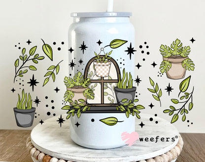 Plant Vibes UV DTF Cup Wrap 16oz Glass Can Generic Weefers