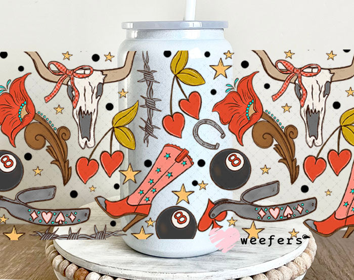 Western Cowgirl Favorite Things UV DTF Cup Wrap - WEEFERS EXCLUSIVE WRAP Weefers