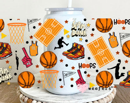 Basketball Player Favorite Things UV DTF Cup Wrap - WEEFERS EXCLUSIVE WRAP 16oz Glass Can Generic Cup Wrap Weefers