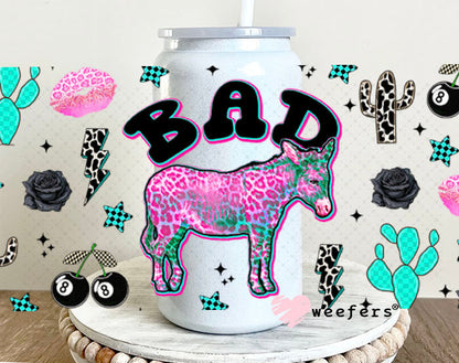 Bad Donkey UV DTF Cup Wrap - Weefers Exclusive Wrap 16oz Glass Can Generic Cup Wrap Weefers