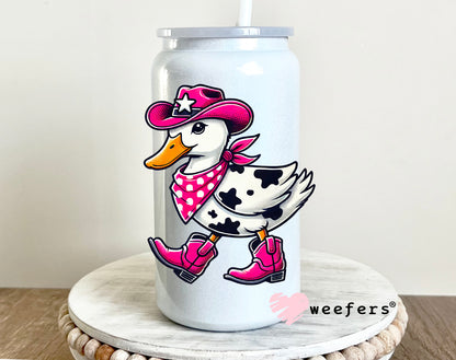 Cowboy Duck UV DTF Decal 40oz Tumbler Decal Weefers