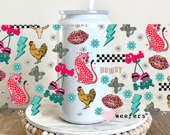 Gypsy Cowgirl Sidekick UV DTF Cup Wrap - Weefers Exclusive Wrap 16oz Glass Can Generic Cup Wrap Weefers