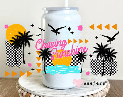 Chasing Sunshine UV DTF Cup Wrap 16oz Glass Can Generic Weefers