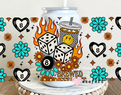 Brewed Different UV DTF Cup Wrap - Weefers Exclusive Wrap Weefers