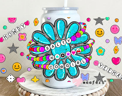 Salty Cowgirl Friendship Bracelets UV DTF Cup Wrap - Weefers Exclusive Wrap Weefers