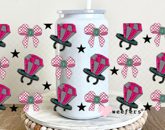 Magenta Ring Pops and Bows UV DTF Cup Wrap - Weefers® Exclusive Weefers