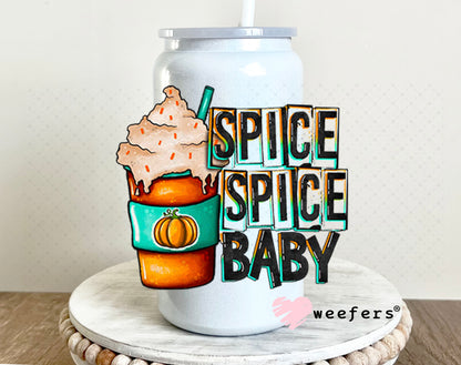 Spice Spice Baby UV DTF Decal 16oz Glass Can Generic Weefers