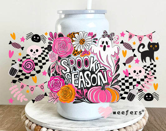 Spooky Season UV DTF Cup Wrap - Weefers Exclusive 16oz Glass Can Generic Weefers