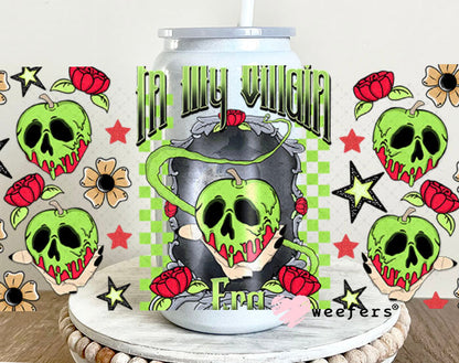 In My Villain Era Poison Apple UV DTF Cup Wrap - Weefers Exclusive 16oz Glass Can Generic Cup Wrap Weefers
