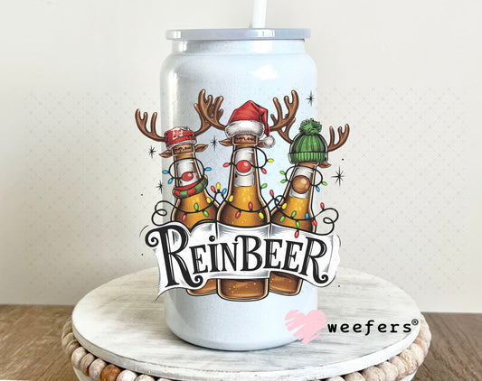 Reinbeer UV DTF Decal 16oz Glass Can Generic Weefers