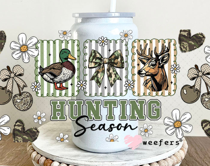 Hunting Season UV DTF Cup Wrap - Weefers Exclusive 16oz Glass Can Generic Cup Wrap Weefers