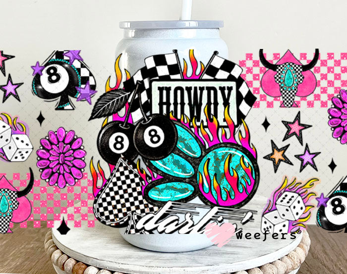 Howdy Darlin UV DTF Cup Wrap - Weefers® Exclusive 16oz Glass Can Generic Cup Wrap Weefers
