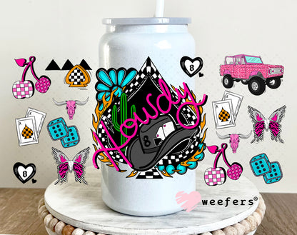 Howdy Bronco UV DTF Cup Wrap - Weefers Exclusive 16oz Glass Can Generic Weefers