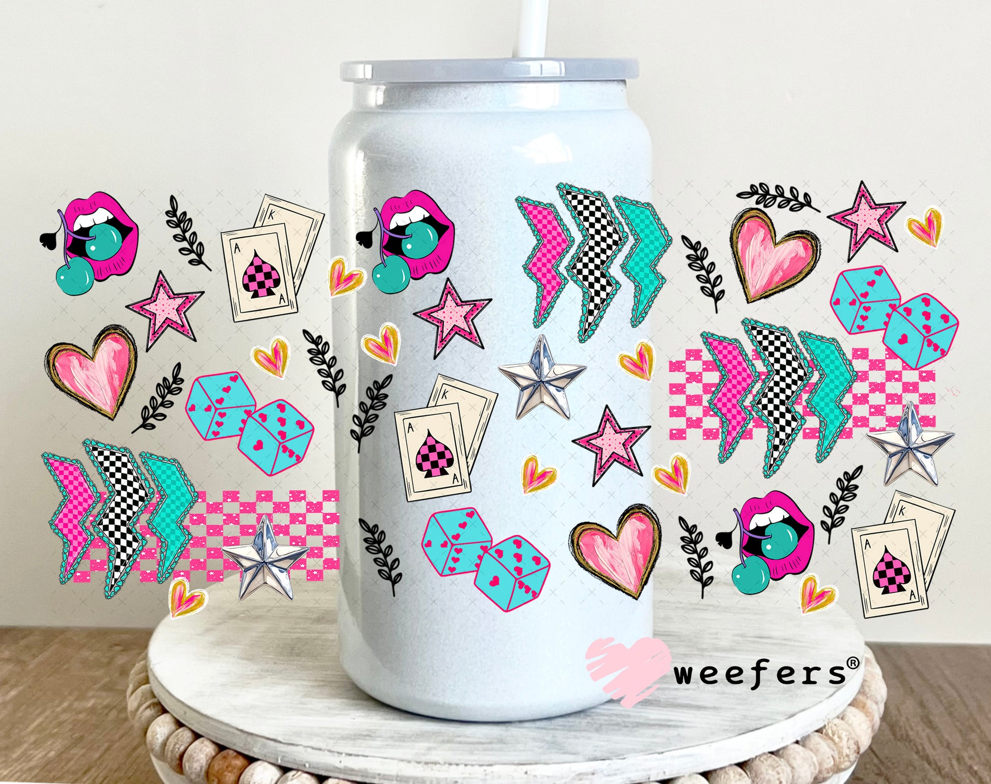 I heard you Liked the Wild Ones Sidekick UV DTF Cup Wrap - Weefers Exclusive 16oz Glass Can Generic Weefers