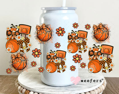 Basketball Mom Sidekick UV DTF Cup Wrap - Weefers Exclusive 16oz Glass Can Generic Weefers