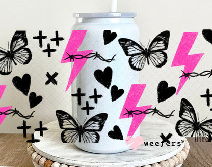 Expensive Difficult and Mentally Spicy Sidekick UV DTF Cup Wrap - Weefers Exclusive 16oz Glass Can Generic Cup Wrap Weefers