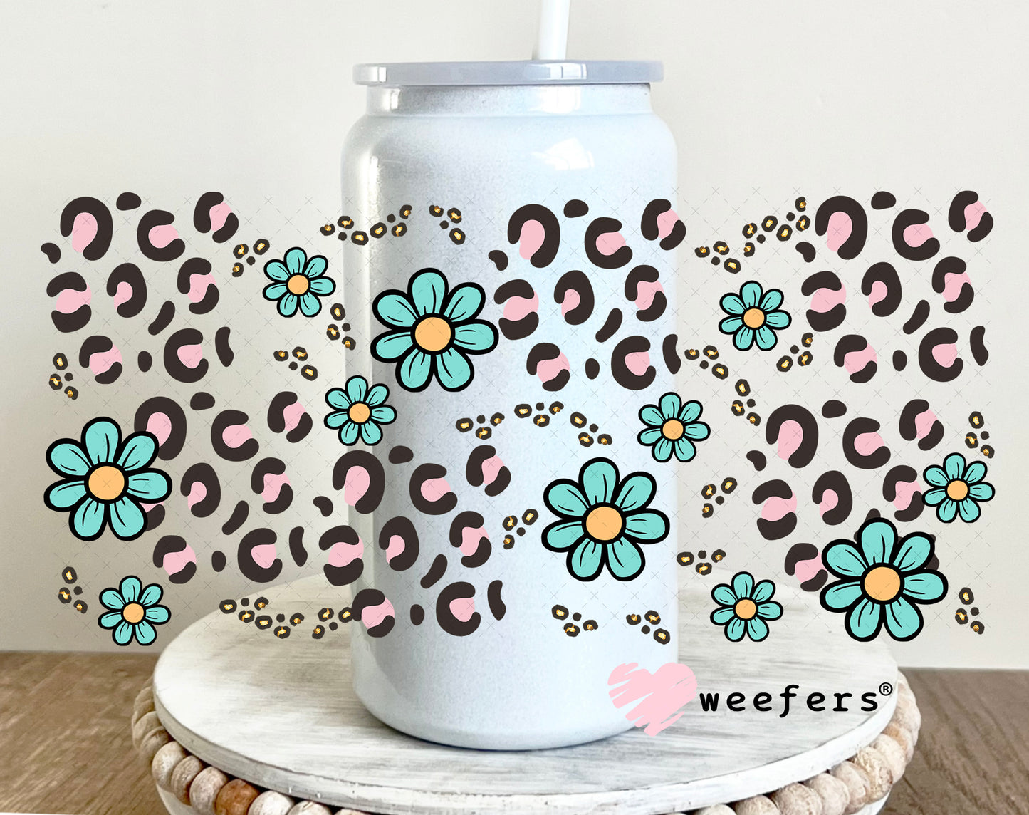 Put on Some Old Time Rock N Roll UV DTF Sidekick Cup Wrap - Weefers Exclusive 16oz Glass Can Generic Weefers