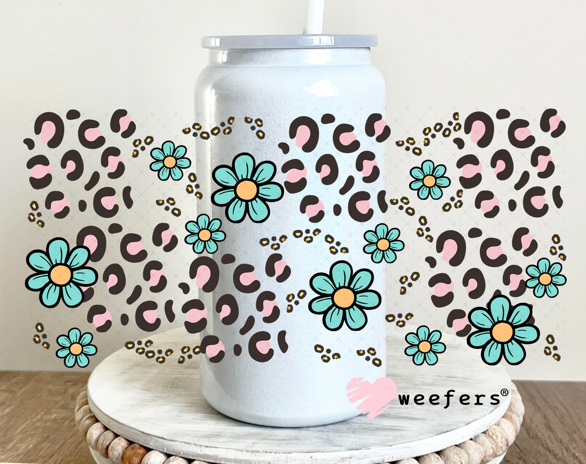 Put on Some Old Time Rock N Roll UV DTF Sidekick Cup Wrap - Weefers Exclusive 16oz Glass Can Generic Weefers