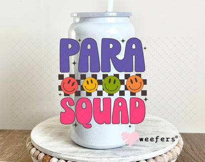 UV DTF Decal - Para Squad 16oz Glass Can Generic Weefers