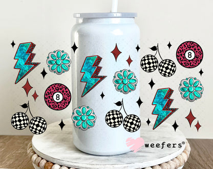 UV DTF Cup Wrap – Drink Your Water and Don't Be a B$tch Sidekick - Weefers Exclusive 16oz Glass Can Generic Weefers