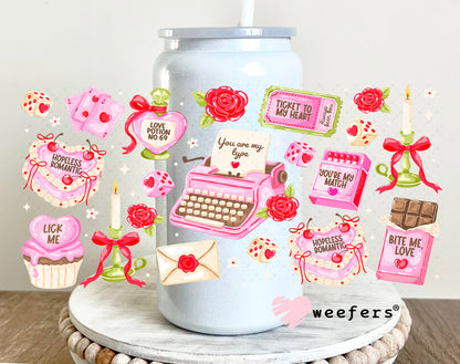 UV DTF Cup Wrap – You Are My Type Valentine's Day 16oz Glass Can Generic Weefers