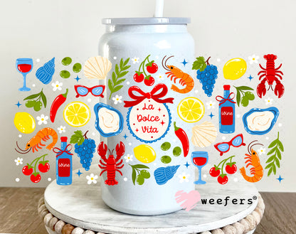 UV DTF Cup Wrap – La Dolce Vita 16oz Glass Can Generic Weefers