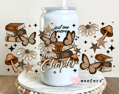 UV DTF Cup Wrap – Just One More Chapter 16oz Glass Can Generic Weefers