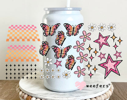 UV DTF Cup Wrap – At Least My Trauma Made Me Funny Sidekick Elements - Weefers Exclusive 16oz Glass Can Generic Weefers