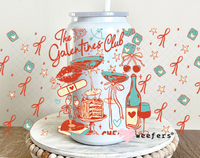 UV DTF Cup Wrap – The Galantine's Club - Weefers Exclusive 16oz Glass Can Generic Cup Wrap Weefers