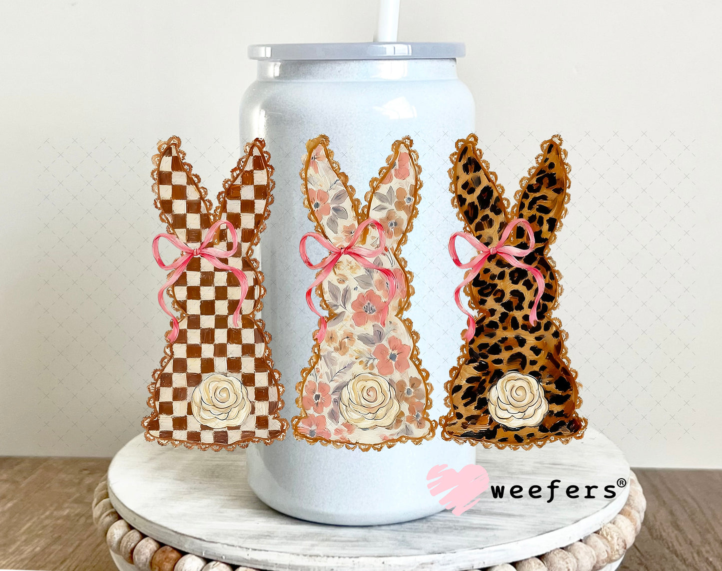 UV DTF Decal - Bougee Bunnies