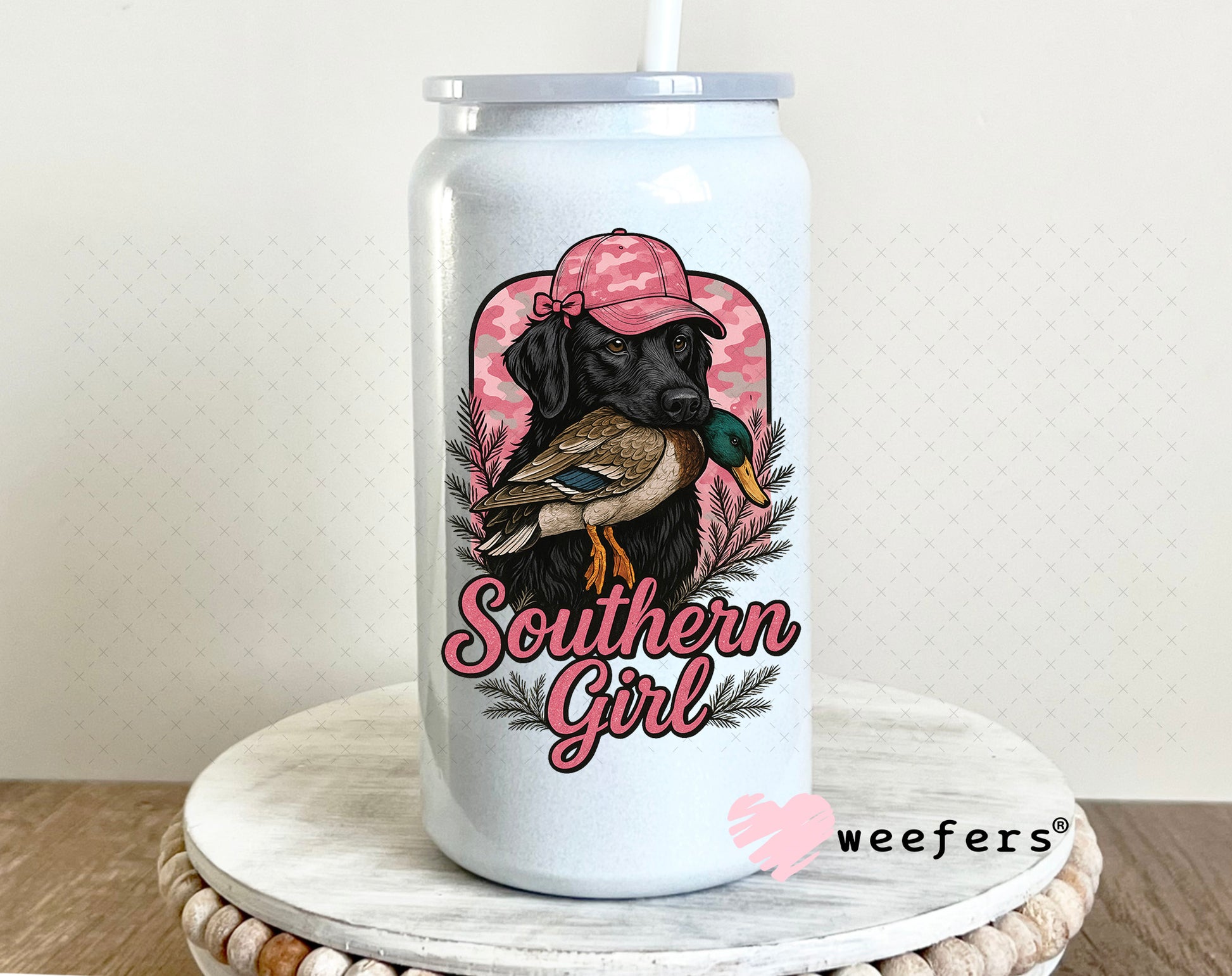 UV DTF Decal - Southern Girl 16oz Glass Can Generic Weefers
