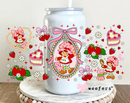 UV DTF Cup Wrap – Cake Girl 16oz Glass Can Generic Weefers