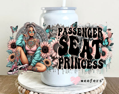 UV DTF Cup Wrap – Passenger Seat Princess 16oz Glass Can Generic Weefers