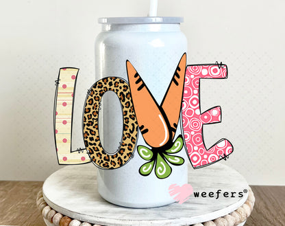 UV DTF Decal - Easter Love 16oz Glass Can Generic Weefers
