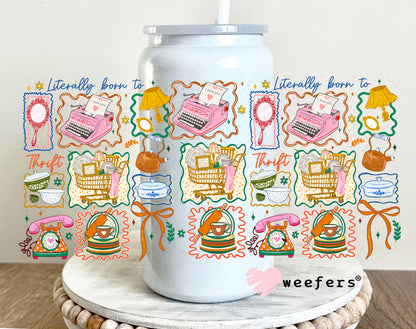 UV DTF Cup Wrap – Literally Born to Write Shop Cook 16oz Glass Can Generic Weefers