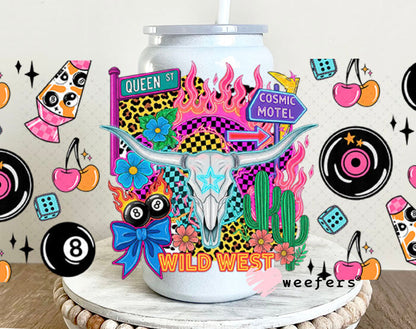 UV DTF Cup Wrap – Cosmic Motel - Weefers® Exclusive 16oz Glass Can Generic Cup Wrap Weefers