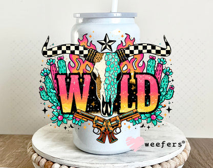 UV DTF Decal - Wild Western 16oz Glass Can Generic Weefers