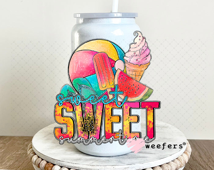 UV DTF Decal - Sweet Sweet Summertime 16oz Glass Can Generic Weefers