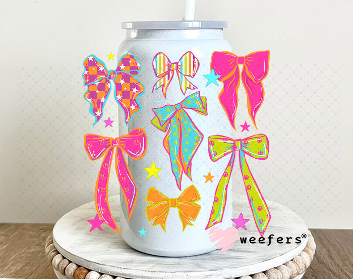 UV DTF Decal - Retro Bright Bows