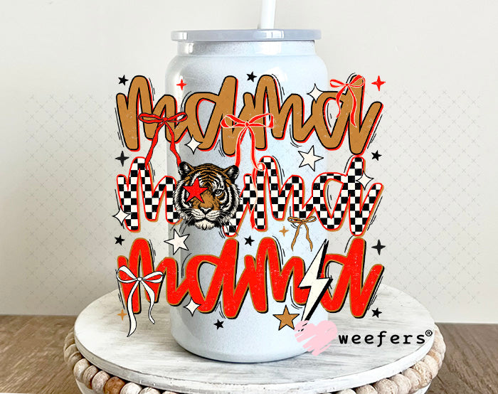 UV DTF Decal - Mama Stacked Western 16oz Glass Can Generic Weefers