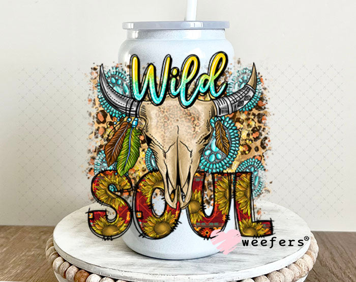 UV DTF Decal - Wild Soul 16oz Glass Can Generic Weefers