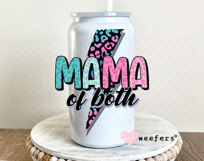 UV DTF Decal - Mama of Both 16oz Glass Can Generic Weefers