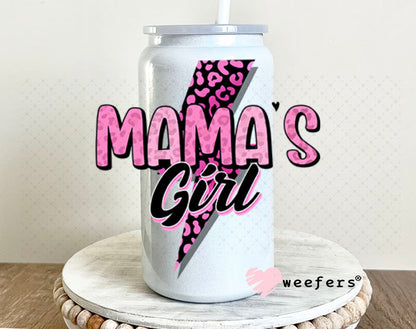 UV DTF Decal - Mama's Girl 16oz Glass Can Generic Weefers