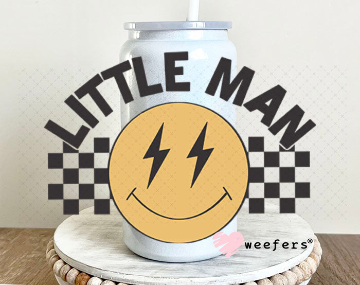 UV DTF Decal - Little Man 16oz Glass Can Generic Weefers